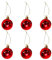 Weihnachtskugeln, 6 Stück 5 cm Christbaumkugeln Kunststoff, Weihnachtsbaumkugeln, Weihnachtsbaumschmuck, Christbaumschmuck, Weihnachtsdeko für Weihnachtsbaum Weihnachtsfeier (Rot)