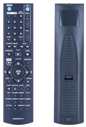 TCNOUMT AKB36097101 Fernbedienung Kompatibel mit LG DVD Recorder RC286H RC297H RC389H RC397H RC700N RC797T RC897T AKB32606601 AKB31238705 Universal Ersatz Fernbedienung