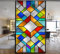LXDWEI Película de privacidad para ventanas, estilo europeo, estilo iglesia, vidrieras, sin pegamento, adherencia estática, calcomanías decorativas para ventanas, 50 x 120 cm (ancho x largo)