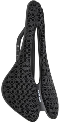 Fiorky Fahrradsattel mit 3D-Druck, Carbonfaser-Schienen, Fahrradsattel, bequemer hohler Fahrradsitz for MTB, Rennrad