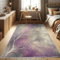 ABAKUHAUS Zweige Dekorativer Teppich, Abstrakter Blattloser Baum, Hochwertiger Flächenteppich für Schlafzimmer und Wohnzimmer, 122x170 cm, Blasses Violett Grau