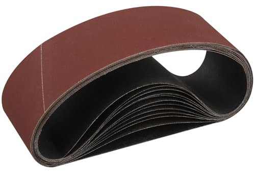 STEBRUAM Sanding Belt 75 x 533 mm,12PCS 400 Grit