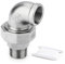 ERGAOBOY 2 PCS 304 acciaio inox 90 gradi gomito unione，1 BSP femmina x 1 BSP maschio tubo raccordo per acqua/olio/gas