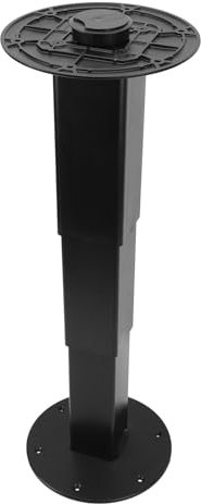 Fockety Support de Base de Table pour Camping-Car, Pieds de Table de Levage Hydrauliques Pneumatiques Réglables de 310 Mm à 710 Mm, Support de Base de Table Amovible en Alliage