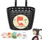 OUOQI Fahrradkorb Kinder,Portable Fahrradkorb,Fahrradkorb Vorne Kinder,Kinder Fahrrad Lenkerkorb,Kunststoff-Lenkerkorb Vorne,Bike Basket für Kinder,Kunststoff Fahrradzubehör Kinder