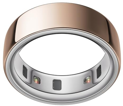 Oura Ring 4 - Rose Gold - Größe 15 - Smart Ring | Messen Sie zuerst mit Oura Ring 4 Sizing Kit | Sleep Tracking Wearable - Herzfrequenz - Fitness Tracker - Bis zu 8 Tage Batterielaufzeit