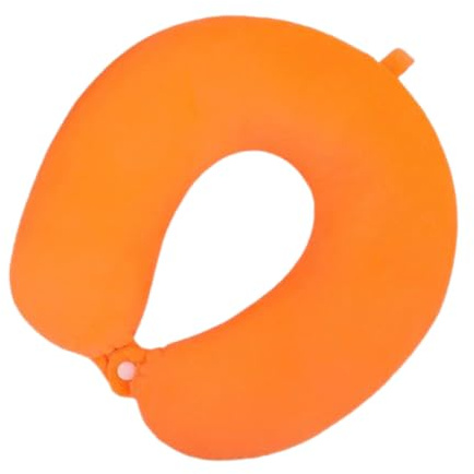 champracer Reisekissen, Reisekissen Reisekissen Nackenstütze 30x30 cm, Nackenkissen niedlich Kinder Reisekissen U-Form, reisekissen kindernackenkissen Kinder Auto (orange,30x30 cm)