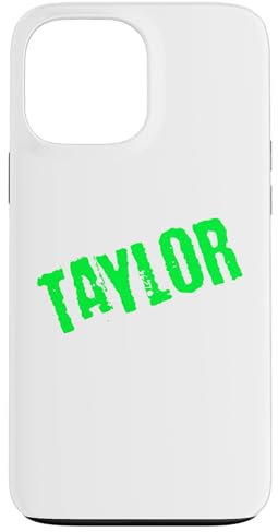 iPhone 13 Pro Max Neon Green Taylor Case