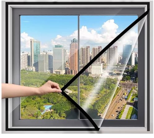 115x155cm Paneles Aislantes Termicos,ProteccióN Contra El FríO,Aislante TéRmico Caliente A Prueba De Viento Impermeable,Para Ventanas SalóN Cocina-Negro