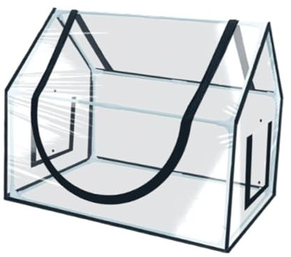 Gralara Mini Serra Portatile Facile da Usare Progettazione Trasparente Accessorio da Giardino Piccola Serra Antipioggia per Balcone casa