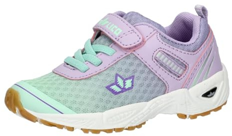 Lico Unisex Kinder Barney Hallenturnschuhe, Mintgrün Lila, 33 EU