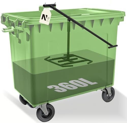 NEWTRY Enlarged Rubbish Press Waste Compactor for 360-660L Wheelie Bin