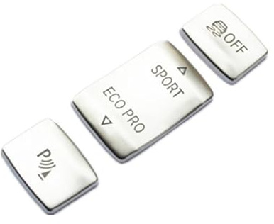 Auto Schalter Knopf Aufkleber Kompatibel Mit Für F32 F33 F36 2014-2019 Auto-Fahrmodusschalter PDC DSC Aus Warnlichtknopf Aufkleber Zubehör(A)