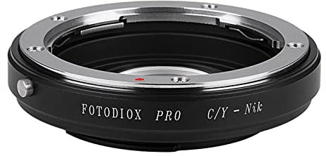 Fotodiox - Adattatore per obiettivo Contax/Yashica per Nikon D1, D1H, D1X, D2H, D2X, D2Hs, D2Xs, D3, D3X, D3s, D4, D100, D200, D300, D300S, D700, D800, D800E, D40, D50, D60, D70, D70S, D80, D40X, D90, D3000, D3100, D3200, D5000, D5100, D7000, Fuji S1, S2, S3, S5