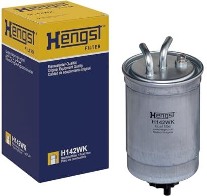 HENGST - Kraftstofffilter H142WK - Hochwertiger Kraftstoff-Leitungsfilter für KFZ - Entfernt Staub und Schmutz aus Otto- oder Dieselmotoren - Schützt das Einspritzsystem