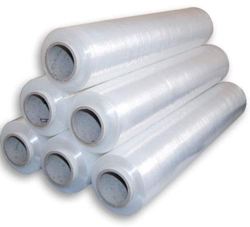 Palettenfolie Stretchfolie 300 m lang 50 cm breit, 17µ Transparent Durchsichtig 6 Rollen