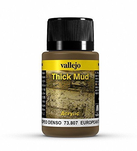 Vallejo European Thick Mud Verwitterungseffekt-Flasche, Braun, 40 ml