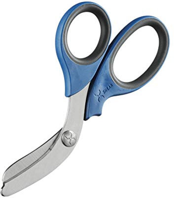 Xshear 7.5 extreme Pflicht Trauma Scheren - robust und langlebig medizinisches Scheren für den Notfall Anbieter im Gesundheitswesen (Blau/Grau)