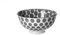 Ritzenhoff und Breker Takeo Circles Dessertschale 12cm, Porzellan, Modern, Weiß und Schwarz mit Muster, Mikrowellengeeignet