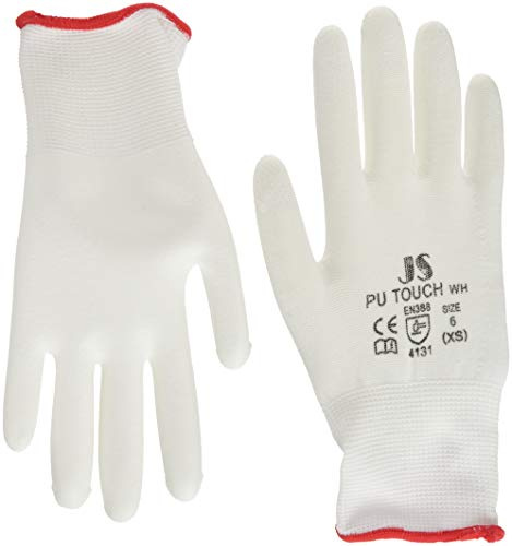 STAFFL 90496 Schutzhandschuh PU-Touch weiß Gr. 6 EN388 Kategorie II
