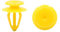 sourcing map 50Pcs 6mm Clip Remache Amarillo Grapas de Panel Puerta Guardabarros Vehículo Universal