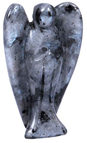 Nupuyai Engel Edelstein Schutzengel Figur Kristall Taschenengel Heilstein Talisman Glücksbringer Engelsstatue Fengshui Dekoration