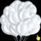 20 Weiße Led Ballons, Leuchtende Luftballons Geeignet Helium, Party Zubehör für Hochzeit Party Deko Hochzeitsdeko Wedding Geburtstagsdeko Mädchen Birthday Decorations