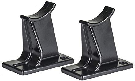 « Valdern » 65 mm de hauteur – Paire de pieds universels traditionnels pour radiateur disponible en blanc, noir, gris anthracite (noir)