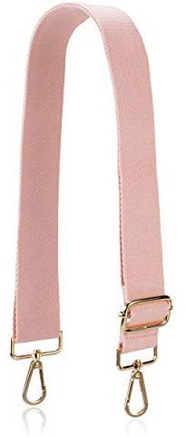 Allzedream Gurte für Crossbody Handtasche Riemen verstellbarer Ersatz Umhängetaschen Taschengurte Weiche Baumwolle (Hellrosa)