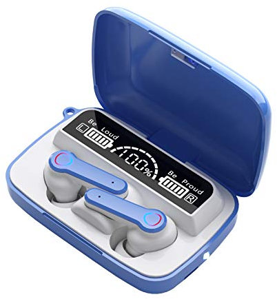 CHAW Auriculares Inalámbricos con Control Táctil M19 Auriculares TWS con Estuche de Carga Auriculares con Reducción de Ruido Auriculares Deportivos