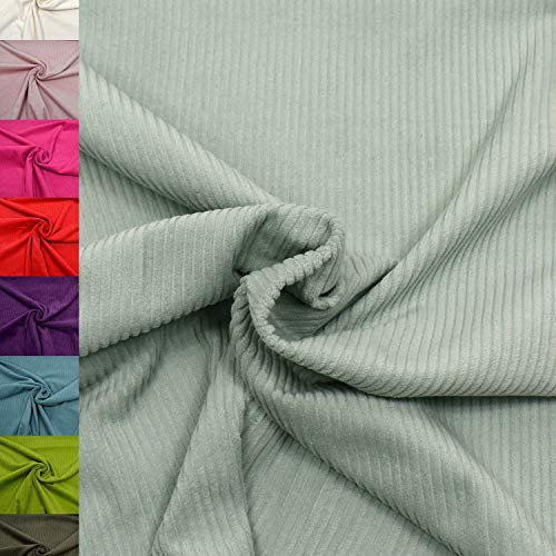 MAGAM-Stoffe Yanis Breitcord Cordstoff 100% Baumwolle Bekleidung Möbel Meterware 50cm (08. Mint)