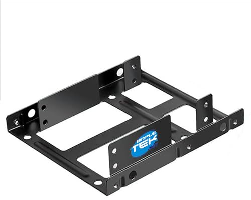Caddy SSD HDD SATA Halterung Adapterrahmen Universal Bay-Festplatte 3,5 bis 2,5 Zoll Komplettset Schrauben und Kabel für Computer Desktop/Server