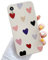 LRANKAI Compatible with iPhone XR Case for Women Girls,Cute Hearts Pattern Slim Thin Soft TPU Shockproof Silicone Protective Case Cover for iPhone XR- Hearts