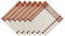 DII Thanksgiving & Fall Tischdekoration Herbst Bauernhaus Plaid Serviettenset 20x20 Kürbis Gewürz Orange 6 Stück