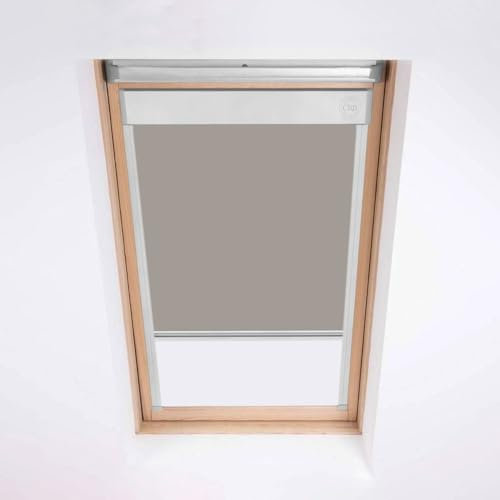 Classic Roof Blinds für VELUX Dachfenster Verdunkelungsrollo Fenstercode FK04 Hellgrau