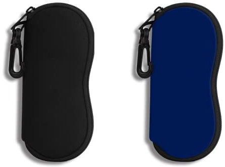 2er-Pack Brillenetui Sonnenbrille Weiche Tasche mit Gürtelclip Ultraleichter Neopren-Reißverschluss Brillenetui Bedruckte Sonnenbrillentasche für stilvolle tragbare Reisebrillenetui für Herren & Damen