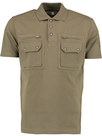 OS Trachten Herren Poloshirt Kurzarm Jagdshirt mit Polokragen Fuzao