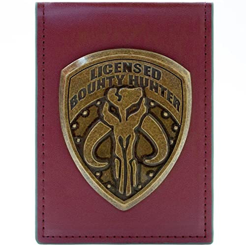The Empire Strikes Back Star Wars Mandalorian Boba Fett Kopfgeldjäger Emblem Geldbörse/Geldbeutel Kartenhalter, Rot