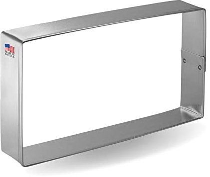 Foose Emporte-pièce rectangulaire de marque - 7,6 x 12,7 cm - En acier - Fabriqué aux États-Unis