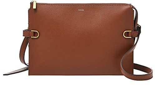 Fossil Damen Kier Umhängetasche, Brown, 27.3 Cm L X 5.05 Cm W X 19.05 Cm H EU