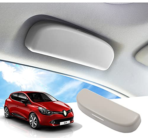 GAFAT 2013-2019 Clio 4 Porta Occhiali da Sole Custodia per Occhiali da Sole Auto Clio Scatola di immagazzinaggio Clio Organizer Clio 4 Accessori (Grigio)