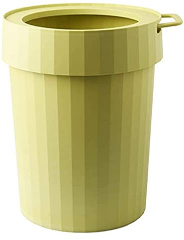 Poubelle Poubelle Panier Poubelle Cuisine Poubelles Rétro Élégant Ménage Poubelle (Jaune)