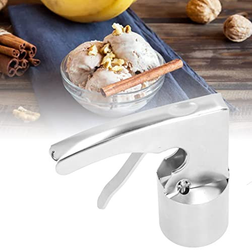 Cuchara para helado Acero inoxidable, Cuchara para helado cilíndrica con liberación de gatillo Cuchara para helado estilo antiguo Cuchara para helado grande Accesorios para helados