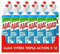 AJAX - Vaporisateur Nettoyant Vitres Triple Action - Vitres & Surfaces Laminées - 100 % Sans Traces & Action Anti-Buée- 97% Ingrédients d'Origine Naturelle - Ecolabel - Lot de 12 x 550 ml