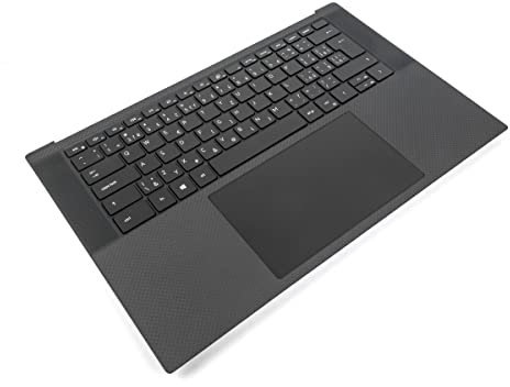 Dell XPS 9500/9510/9520/9530 Palmrest, Touchpad & CZECH/SLOVAK Backlit Keyboard - 0YJMW4 + 0R7VG7 (VDMCT) (Renewed)