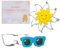Ensemble d'emporte-pièces en forme de lunettes de soleil en acier inoxydable pour fête à thème, fête prénatale ou mariage