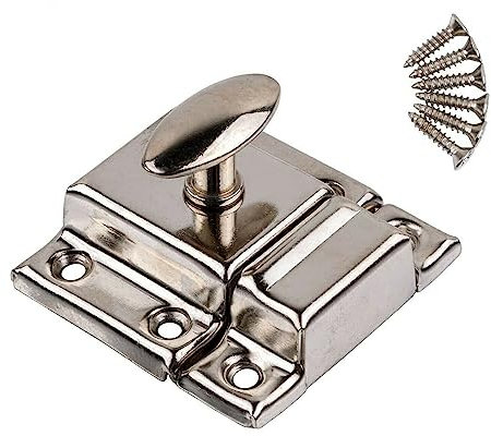 Drehverschluss für Schranktüren, verchromt, inkl. Schrauben