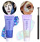 WishesMar 2 Stück Blaues Silber Body Chunky Pailletten Glitter Gel Mermaid Glitzer Sequins für Körper, Augen, Lippen Gesicht - Holografisches Flüssiges Glitzer Gel für Party, Festival, Maskerade #A