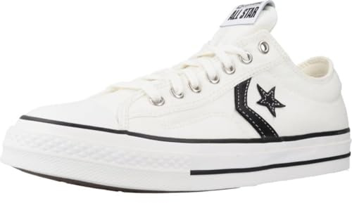 Converse A01607C Herren Star Player 76 Vintage Chevron Sneaker, Vintage Weiß/Schwarz, 10 Women/8 Men