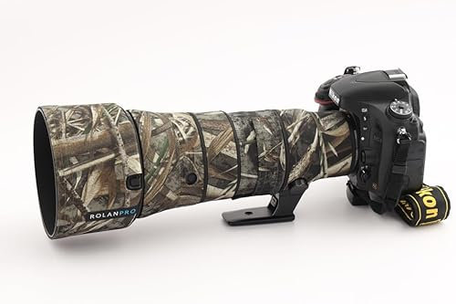 Rolanpro wasserdichte Objektiv-Camouflage-Beschichtung für Nikon AF-S 500 mm F5.6E PF ED VR – Camouflage-Regenschutz, Objektivschutzhülle, einfache Installation, # 9